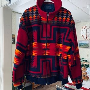 Vintage Pendleton Wool Bomber Jacket